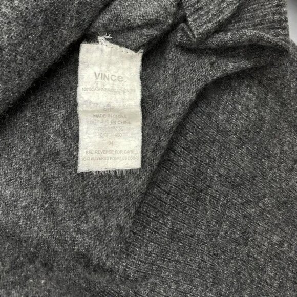 Vince Gray Cashmere Long Sleeve Crew Neck Sweater Women's Small - Picture 7 of 8